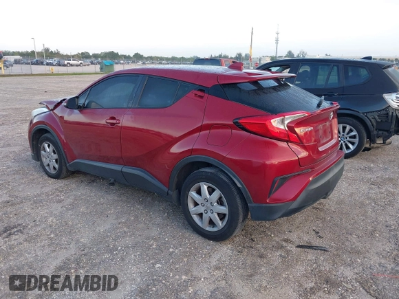 2019 Toyota C-HR XLE with VIN NMTKHMBX1KR070401, listed as a IAAI auction lot 42000335 with 45,643 mi miles. Bid and sale history available at carsss.com. Image 3.