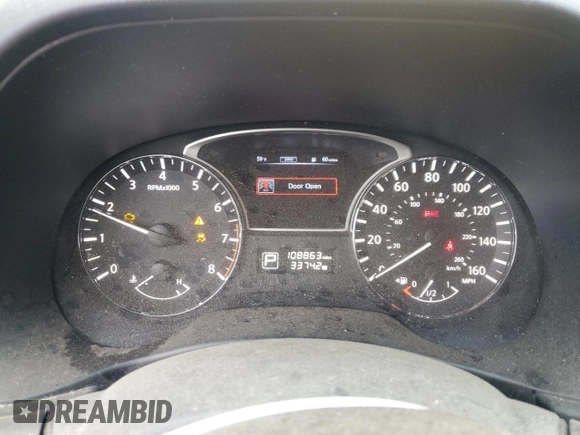 2015 Nissan Pathfinder Platinum with VIN 5N1AR2MM0FC628288, listed as a Copart auction lot 55482595 with 108,863 mi miles and Salvage title. Bid and sale history available at DreamBid. Image 9.