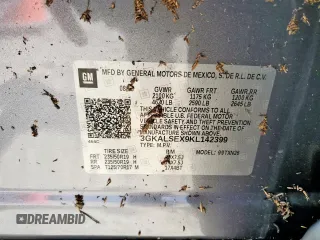 2019 GMC Terrain Denali with VIN 3GKALSEX9KL142399, listed as a Copart auction lot 59095885 with 78,999 mi miles and Salvage title. Bid and sale history available at DreamBid. Image 13.