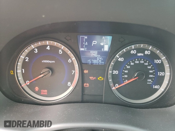 2015 Hyundai Accent GLS with VIN KMHCT4AE5FU888036, listed as a Copart auction lot 62137183 with 157,869 mi miles. Bid and sale history available at carsss.com. Image 9.