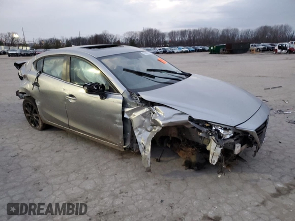2015 Mazda 3 S Touring with VIN JM1BM1V35F1230058, listed as a Copart auction lot 85982144 with Not Provided miles and Salvage Title. Bid and sale history available at DreamBid. Image 4.
