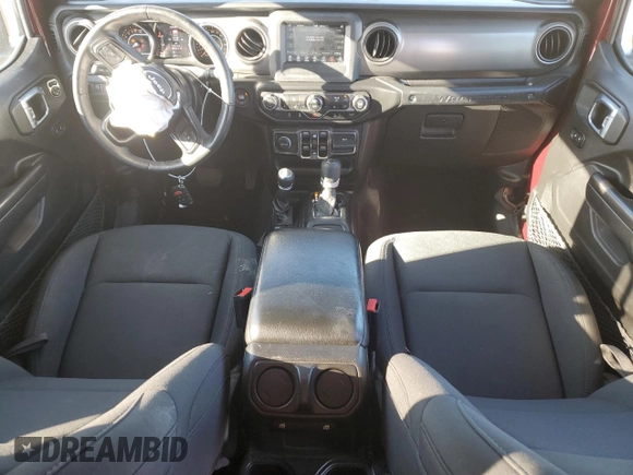 2021 Jeep Wrangler Unlimited Sport Altitude with VIN 1C4HJXDG4MW734322, listed as a Copart auction lot 41670625 with 45,963 mi miles and Salvage title. Bid and sale history available at DreamBid. Image 8.