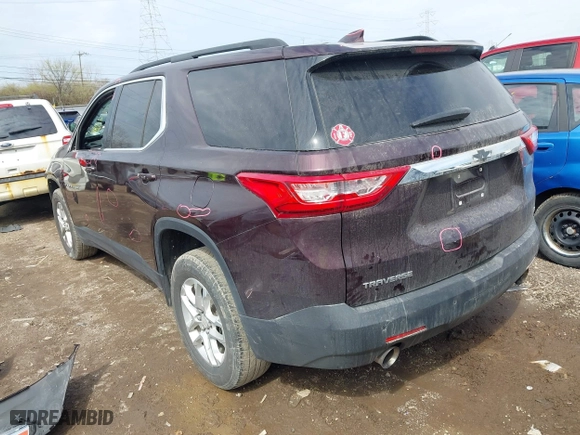 2019 Chevrolet Traverse LT Cloth with VIN 1GNERGKW3KJ155278, listed as a IAAI auction lot 41888103 with 85,575 mi miles. Bid and sale history available at carsss.com. Image 1.