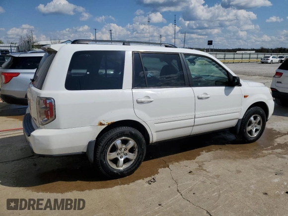 2006 Honda Pilot EX-L with VIN 2HKYF18556H524909, listed as a Copart auction lot 52344245 with 284,456 mi miles and Non Repairable. Bid and sale history available at DreamBid. Image 3.