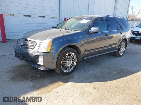 2008 Cadillac SRX AWD with VIN 1GYEE437580158105, listed as a IAAI auction lot 41777201 with 136,561 mi miles. Bid and sale history available at carsss.com. Image 2.