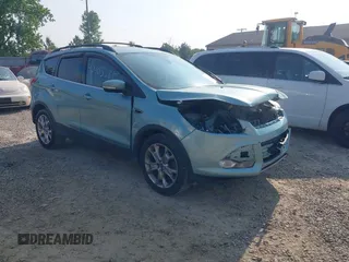 2013 Ford Escape SEL with VIN 1FMCU0HX0DUA13182, listed as a IAAI auction lot 42403381 with 118,122 mi miles and . Bid and sale history available at DreamBid. Image 1.