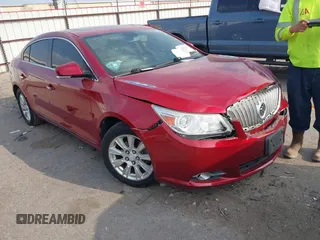 2012 Buick LaCrosse Premium 1 with VIN 1G4GD5ER7CF218019, listed as a IAAI auction lot 41808451 with 136,122 mi miles and . Bid and sale history available at DreamBid. Image 1.