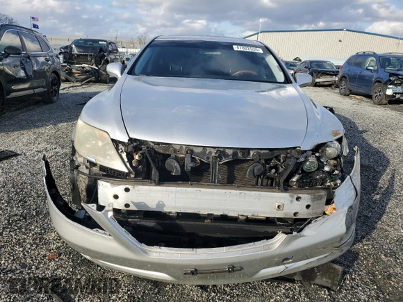 2009 Lexus LS 460 with VIN JTHBL46F195089613, listed as a Copart auction lot 47802535 with 209,104 mi miles and Salvage title. Bid and sale history available at DreamBid. Image 5.