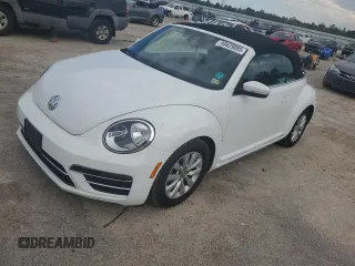 2018 Volkswagen Beetle S with VIN 3VW5DAATXJM514636, listed as a Copart auction lot 56629085 with 84,983 mi miles and Salvage title. Bid and sale history available at DreamBid. Image 1.