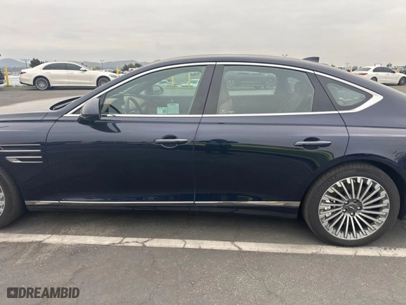 2024 Genesis Electrified G80 Advanced with VIN KMTGE4S15RU007840, listed as a Copart auction lot 51108535 with 6,072 mi miles and Clean Title. Bid and sale history available at carsss.com. Image 9.