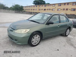 2004 Honda Civic LX z VIN 2HGES165X4H500985, wystawiony jako Copart lot #58488145 z przebiegiem 83 805 mil mil oraz Czysty tytuł • Clean title. Historia ofert i sprzedaży dostępna na DreamBid. Obrazek 1.
