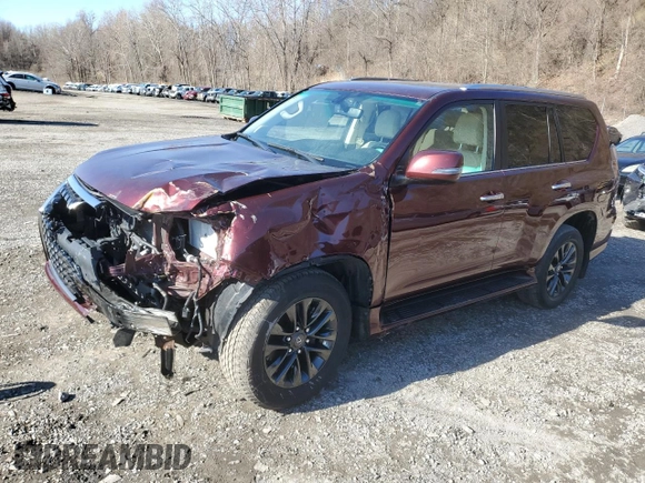 2021 Lexus GX with VIN JTJAM7BX2M5302214, listed as a Copart auction lot 52643015 with 40,965 mi miles and Salvage Title. Bid and sale history available at carsss.com. Image 1.