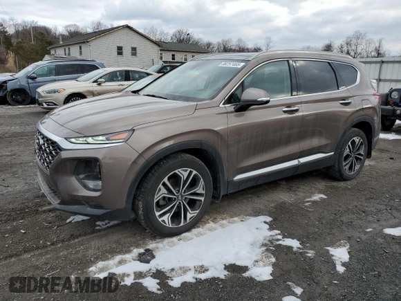 2019 Hyundai Santa Fe Limited z VIN 5NMS5CAA4KH106358, wystawiony jako Copart lot #88257465 z przebiegiem 141 658 mil mil oraz Szkoda całkowita • Salvage title. Historia ofert i sprzedaży dostępna na DreamBid. Obrazek 1.