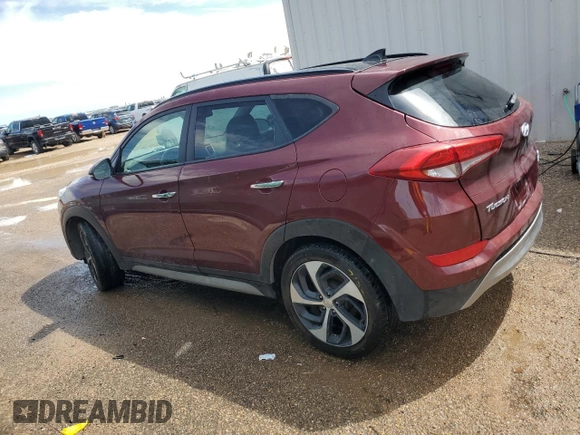 2017 Hyundai Tucson Limited z VIN KM8J3CA29HU376208, wystawiony jako Copart lot #55484775 z przebiegiem 88 813 mil mil oraz Czysty tytuł • Clean title. Historia ofert i sprzedaży dostępna na DreamBid. Obrazek 2.