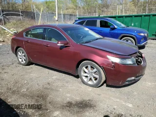 2012 Acura TL Tech Auto with VIN 19UUA8F50CA022807, listed as a Copart auction lot 51890945 with 186,107 mi miles and Salvage Title. Bid and sale history available at carsss.com. Image 4.