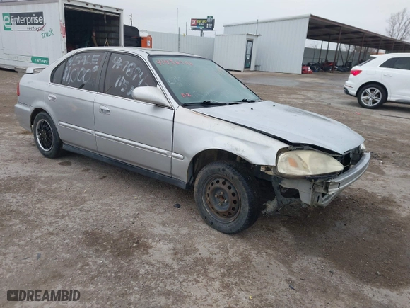 1999 Honda Civic EX with VIN 1HGEJ8649XL023282, listed as a IAAI auction lot 41496406 with 229,003 mi miles. Bid and sale history available at carsss.com. Image 1.