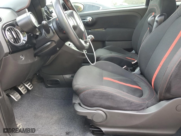 2017 FIAT 500 Abarth with VIN 3C3CFFFH6HT526325, listed as a Copart auction lot 79726074 with NaN miles and Salvage Title. Bid and sale history available at carsss.com. Image 7.