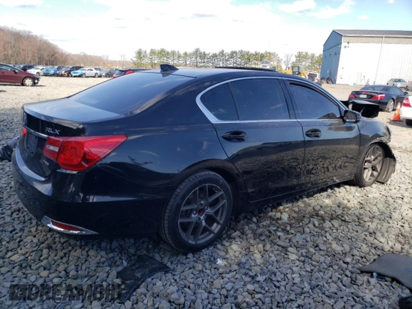 2014 Acura RLX Advance Pkg with VIN JH4KC1F98EC003843, listed as a Copart auction lot 47016234 with 182,897 mi miles and Salvage Title. Bid and sale history available at carsss.com. Image 3.