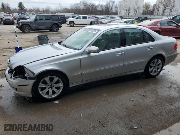 2009 Mercedes-Benz E Luxury 3.5L with VIN WDBUF87X09B372911, listed as a Copart auction lot 53430975 with 174,585 mi miles and Salvage Title. Bid and sale history available at carsss.com. Image 1.