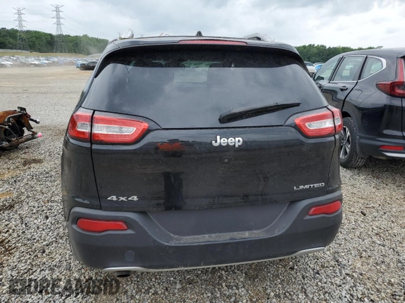 2016 Jeep Cherokee Limited with VIN 1C4PJMDB4GW170559, listed as a Copart auction lot 57398955 with 126,646 mi miles and Salvage title. Bid and sale history available at DreamBid. Image 6.