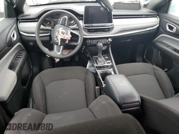 2025 Jeep Compass Sport with VIN 3C4NJDAN6ST505776, listed as a Copart auction lot 57025185 with 9,180 mi miles and Salvage title. Bid and sale history available at DreamBid. Image 8.
