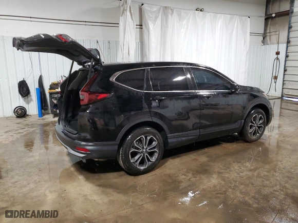 2020 Honda CR-V EX-L with VIN 2HKRW2H80LH698838, listed as a Copart auction lot 46648845 with 0 mi miles and Salvage Title. Bid and sale history available at carsss.com. Image 3.