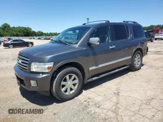 2006 Infiniti QX56 with VIN 5N3AA08C86N814864, listed as a Copart auction lot 57924084 with 120,210 mi miles and Salvage Title. Bid and sale history available at carsss.com. Image 1.