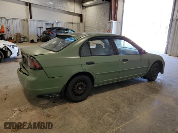 2001 Honda Civic LX z VIN 2HGES16581H519496, wystawiony jako Copart lot #56587845 z przebiegiem 145 971 mil mil oraz Nie do naprawy • Non repairable. Historia ofert i sprzedaży dostępna na DreamBid. Obrazek 3.