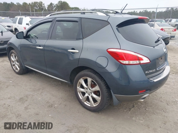 2012 Nissan Murano S with VIN JN8AZ1MU1CW102488, listed as a IAAI auction lot 41186303 with 172,652 mi miles and . Bid and sale history available at DreamBid. Image 3.