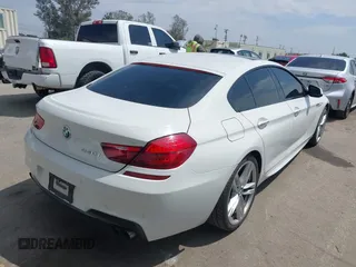 2015 BMW 6 Series 640i with VIN WBA6A0C56FD318007, listed as a IAAI auction lot 42041430 with 78,281 mi miles. Bid and sale history available at carsss.com. Image 4.