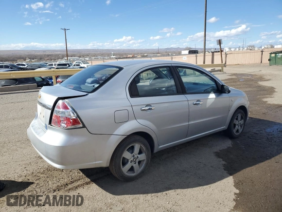2008 Chevrolet Aveo LT with VIN KL1TG56658B261388, listed as a Copart auction lot 45560525 with 104,915 mi miles and Salvage title. Bid and sale history available at DreamBid. Image 3.