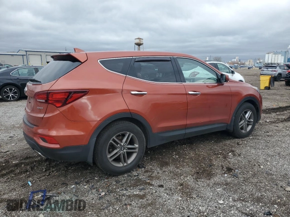 2017 Hyundai Santa Fe 2.4L z VIN 5XYZT3LB4HG381838, wystawiony jako Copart lot #53923535 z przebiegiem 71 815 mil mil oraz Szkoda całkowita • Salvage title. Historia ofert i sprzedaży dostępna na DreamBid. Obrazek 3.