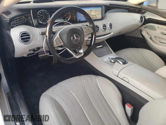 2015 Mercedes-Benz S-Class S 63 AMG with VIN WDDXJ7JB6FA007435, listed as a Copart auction lot 43662235 with 51,362 mi miles and Salvage Title. Bid and sale history available at carsss.com. Image 8.
