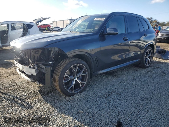 2022 BMW X5 sDrive40i with VIN 5UXCR4C01N9L48915, listed as a Copart auction lot 48074965 with 36,945 mi miles and Salvage Title. Bid and sale history available at carsss.com. Image 1.