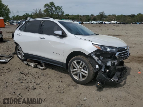 2019 Chevrolet Equinox Premier with VIN 2GNAXPEX8K6276748, listed as a Copart auction lot 52823745 with 90,163 mi miles and Salvage title. Bid and sale history available at DreamBid. Image 4.