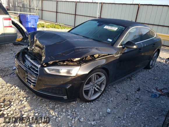 2018 Audi A5 Sportback Premium Plus with VIN WAUENCF53JA069530, listed as a Copart auction lot 47978023 with 79,439 mi miles. Bid and sale history available at carsss.com. Image 1.