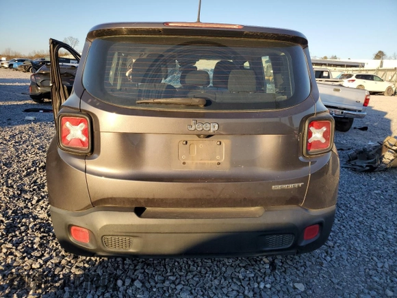 2016 Jeep Renegade Sport with VIN ZACCJAAT5GPD51175, listed as a Copart auction lot 46212345 with 178,096 mi miles and Salvage Title. Bid and sale history available at DreamBid. Image 6.