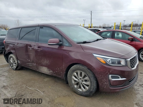 2020 Kia Sedona LX with VIN KNDMB5C15L6605842, listed as a Copart auction lot 43246275 with 115,057 mi miles and Salvage Title. Bid and sale history available at carsss.com. Image 4.