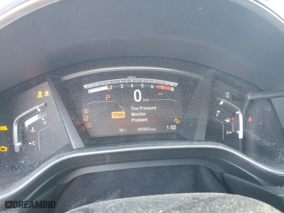 2019 Honda CR-V EX with VIN 7FARW1H50KE013089, listed as a Copart auction lot 50043735 with 95,843 mi miles and Salvage Title. Bid and sale history available at carsss.com. Image 9.