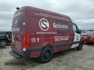 2024 Mercedes-Benz Sprinter Cargo with VIN W1W4NBHY3RT167719, listed as a Copart auction lot 45290775 with 2,544 mi miles and Salvage Title. Bid and sale history available at carsss.com. Image 3.
