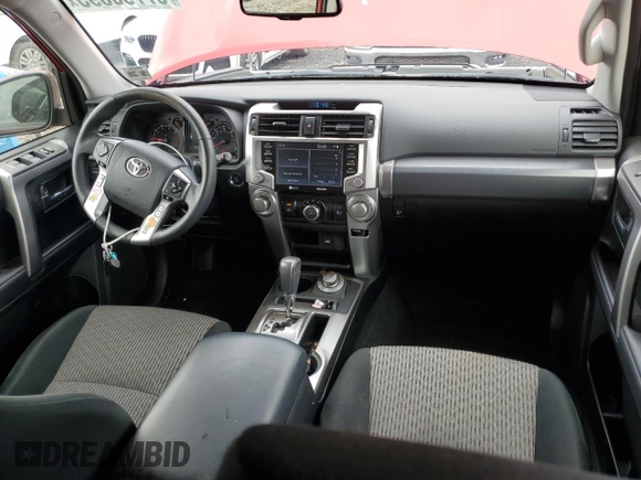 2023 Toyota 4Runner SR5 with VIN JTEMU5JR7P6167782, listed as a Copart auction lot 57796595 with 26,743 mi miles and Salvage title. Bid and sale history available at DreamBid. Image 8.