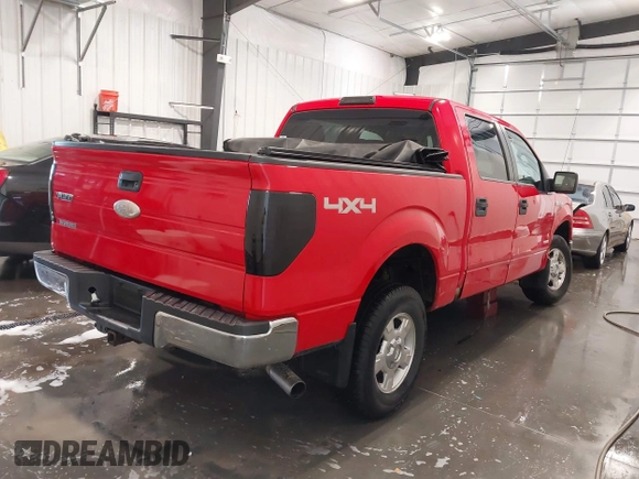 2011 Ford F-150 XLT with VIN 1FTFW1ETXBFC51156, listed as a IAAI auction lot 41653206 with 142,403 mi miles. Bid and sale history available at carsss.com. Image 4.