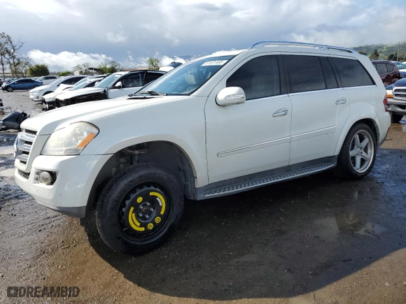 2008 Mercedes-Benz GL-Class 5.5L with VIN 4JGBF86EX8A380278, listed as a Copart auction lot 51531465 with 169,551 mi miles and Salvage Title. Bid and sale history available at carsss.com. Image 1.