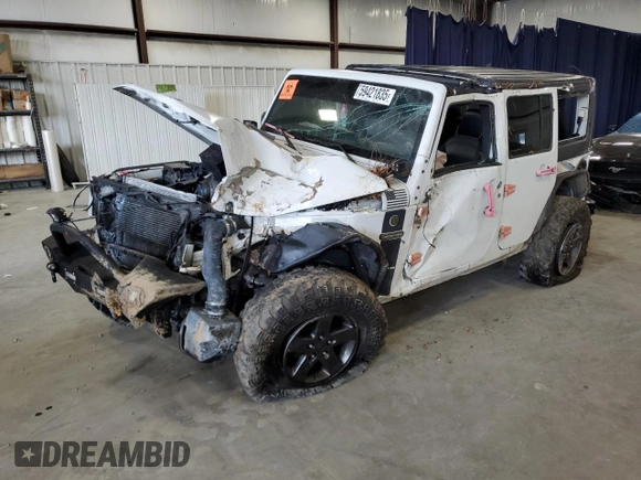 2016 Jeep Wrangler Unlimited Freedom with VIN 1C4BJWDG9GL199557, listed as a Copart auction lot 59421835 with 171,838 mi miles and Salvage title. Bid and sale history available at DreamBid. Image 1.