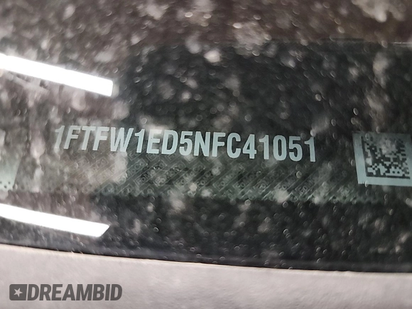 2022 Ford F-150 XL с VIN 1FTFW1ED5NFC41051, выставлен на аукционе IAAI как лот 42782999 с пробегом 29 062 миль миль и . История ставок и продаж доступна на DreamBid. Изображение 17.