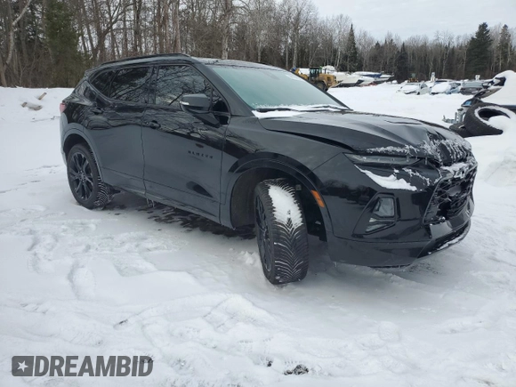 2019 Chevrolet Blazer RS with VIN 3GNKBJRSXKS635114, listed as a Copart auction lot 44191525 with Not Provided miles and Clean Title. Bid and sale history available at DreamBid. Image 4.