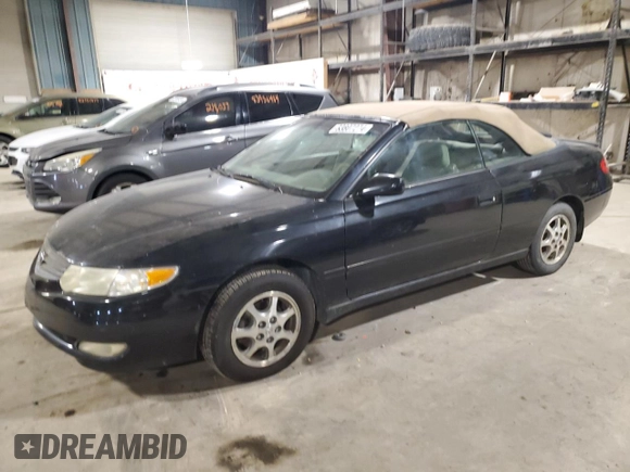 2002 Toyota Solara SE with VIN 2T1FE22P92C015607, listed as a Copart auction lot 83807274 with 264,442 mi miles and Clean Title. Bid and sale history available at carsss.com. Image 1.