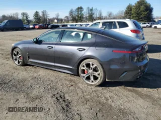 2019 Kia Stinger GT1 with VIN KNAE45LC2K6062459, listed as a Copart auction lot 85746864 with 113,895 mi miles and Salvage Title. Bid and sale history available at DreamBid. Image 2.