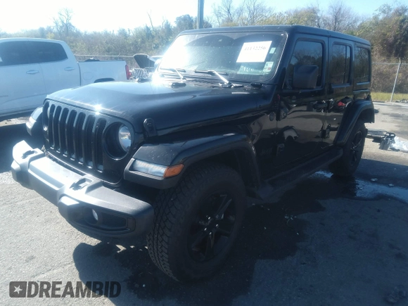 2023 Jeep Wrangler Sahara with VIN 1C4HJXEN9PW624996, listed as a IAAI auction lot 41132256 with 20,980 mi miles. Bid and sale history available at carsss.com. Image 18.