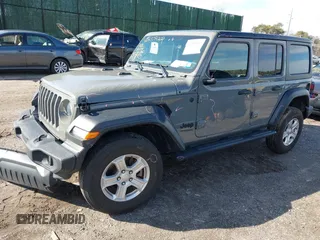 2022 Jeep Wrangler Unlimited Willys with VIN 1C4HJXDN2NW267658, listed as a IAAI auction lot 41858229 with 24,307 mi miles and . Bid and sale history available at DreamBid. Image 18.